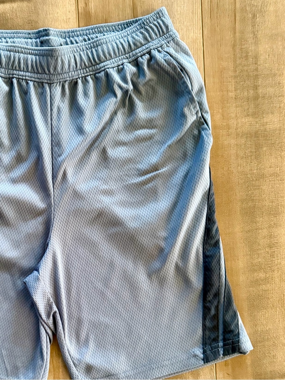 All In Motion Active Blue Drawstring Training Shorts with Pockets - Picture 4 of 11